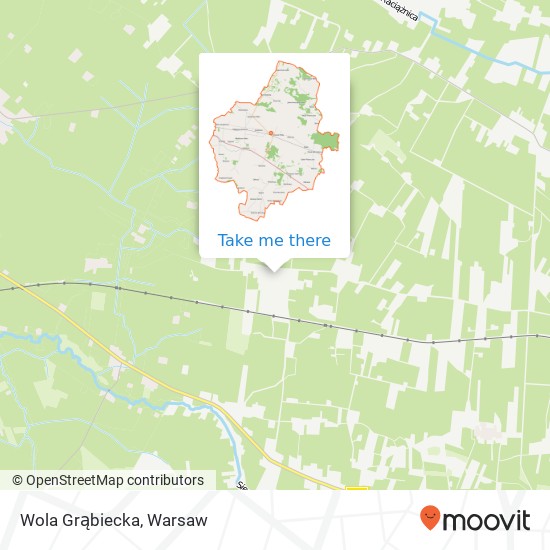 Wola Grąbiecka map