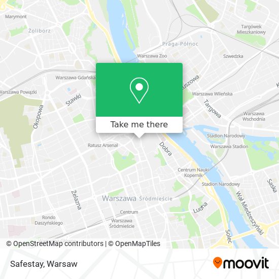 Safestay map