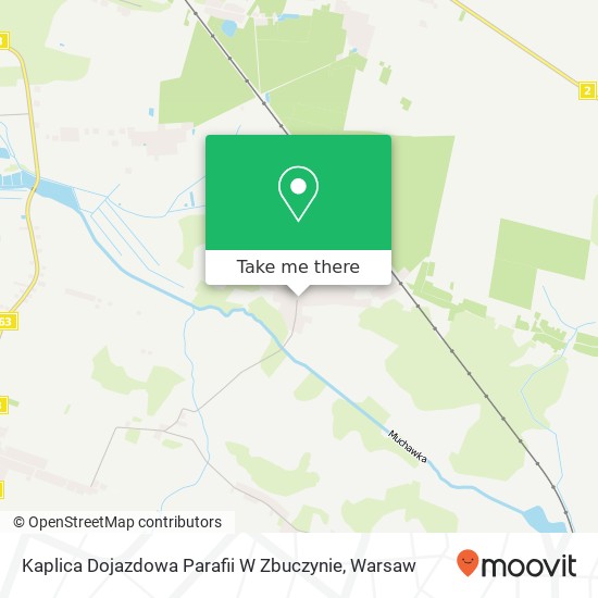 Kaplica Dojazdowa Parafii W Zbuczynie map