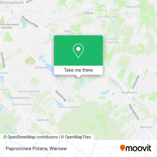 Карта Paprociowa Polana