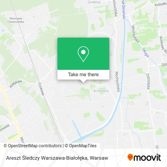 Areszt Śledczy Warszawa-Białołęka map