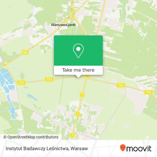 Instytut Badawczy Leśnictwa map