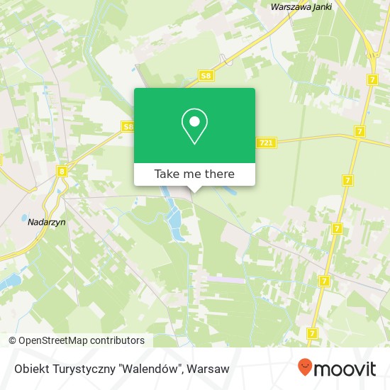 Obiekt Turystyczny "Walendów" map