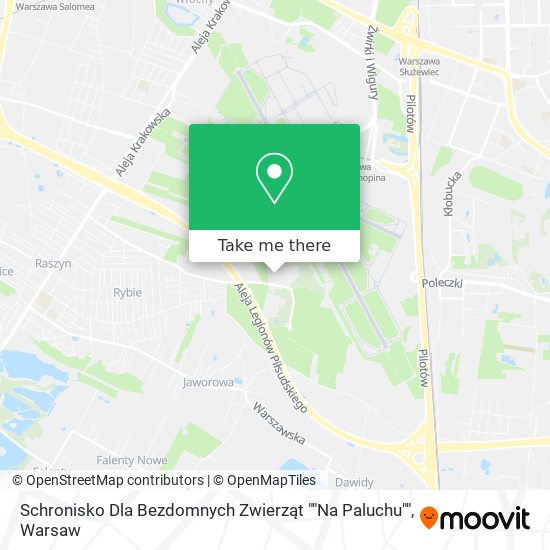 Schronisko Dla Bezdomnych Zwierząt ""Na Paluchu"" map