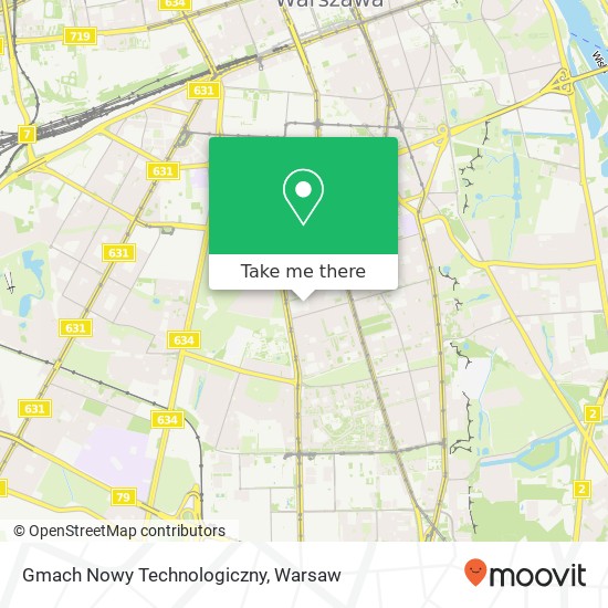 Gmach Nowy Technologiczny map