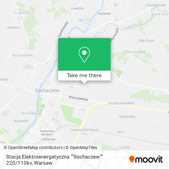 Stacja Elektroenergetyczna ""Sochaczew"" 220 / 110kv map