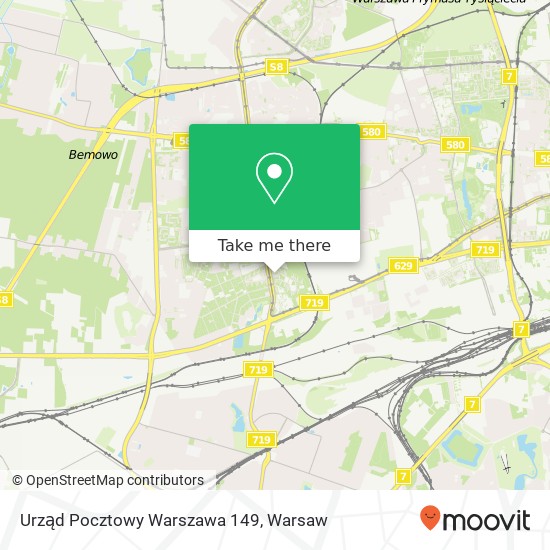 Карта Urząd Pocztowy Warszawa 149