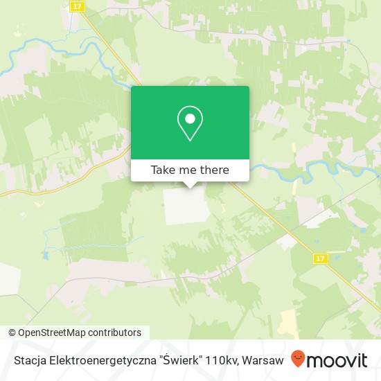 Stacja Elektroenergetyczna "Świerk" 110kv map