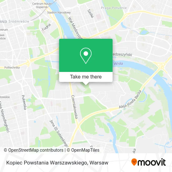 Kopiec Powstania Warszawskiego map