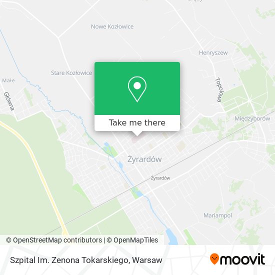 Szpital Im. Zenona Tokarskiego map