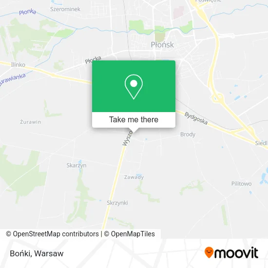 Bońki map