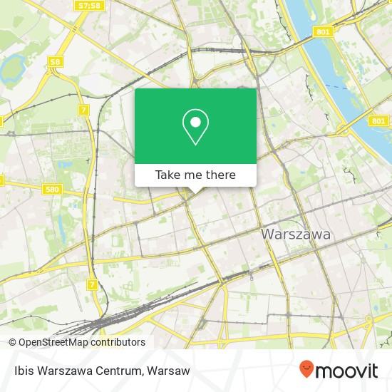 Ibis Warszawa Centrum map