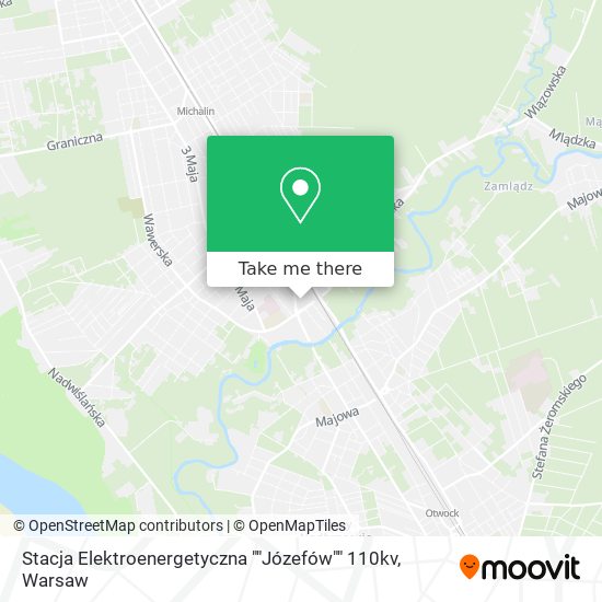 Карта Stacja Elektroenergetyczna ""Józefów"" 110kv