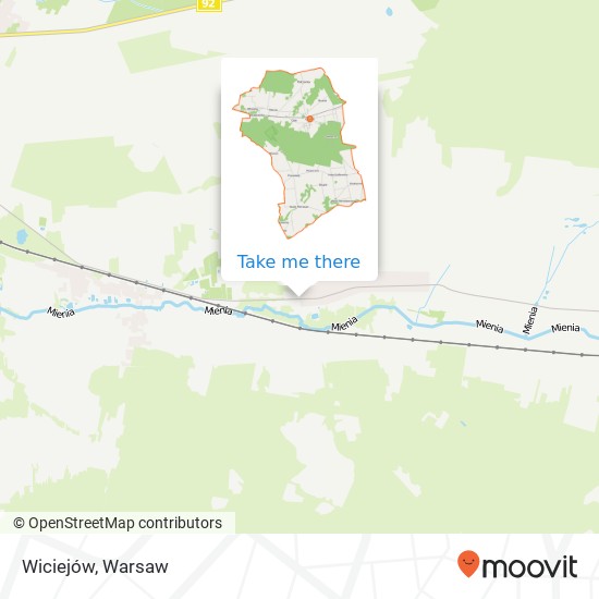 Wiciejów map