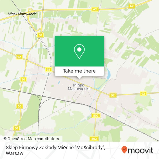 Sklep Firmowy Zakłady Mięsne "Mościbrody" map