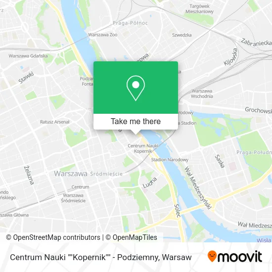 Centrum Nauki ""Kopernik"" - Podziemny map