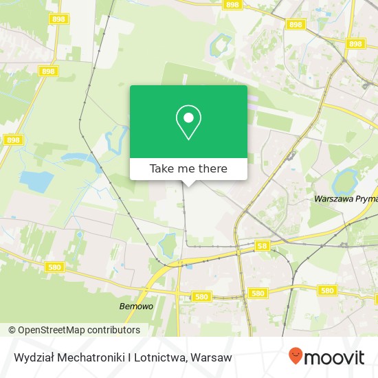 Wydział Mechatroniki I Lotnictwa map