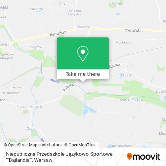 Niepubliczne Przedszkole Językowo-Sportowe ""Bajlandia"" map