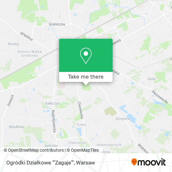 Ogródki Działkowe ""Zagaje"" map