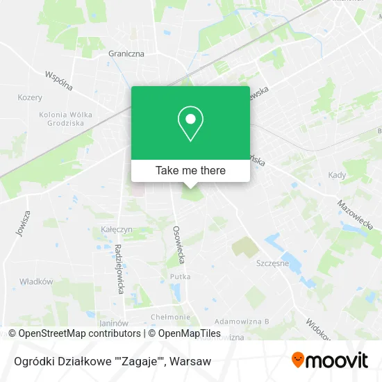 Ogródki Działkowe ""Zagaje"" map