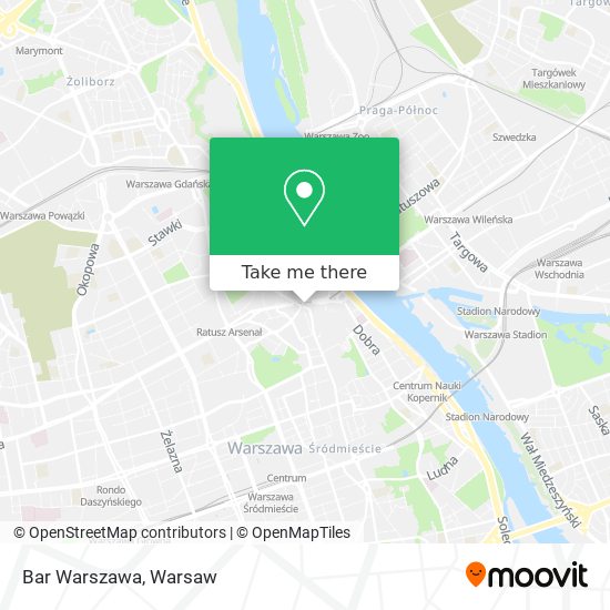 Bar Warszawa map