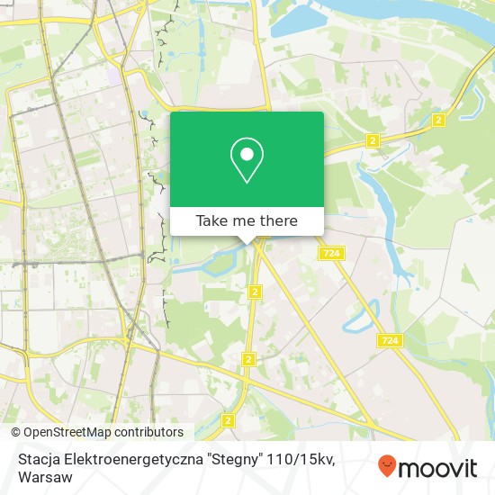 Stacja Elektroenergetyczna "Stegny" 110 / 15kv map