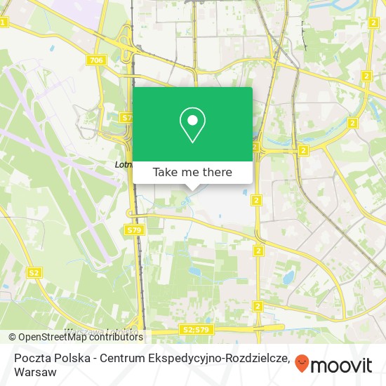 Карта Poczta Polska - Centrum Ekspedycyjno-Rozdzielcze