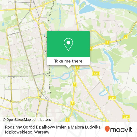 Rodzinny Ogród Działkowy Imienia Majora Ludwika Idzikowskiego map