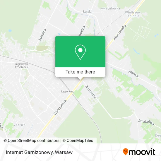 Internat Garnizonowy map