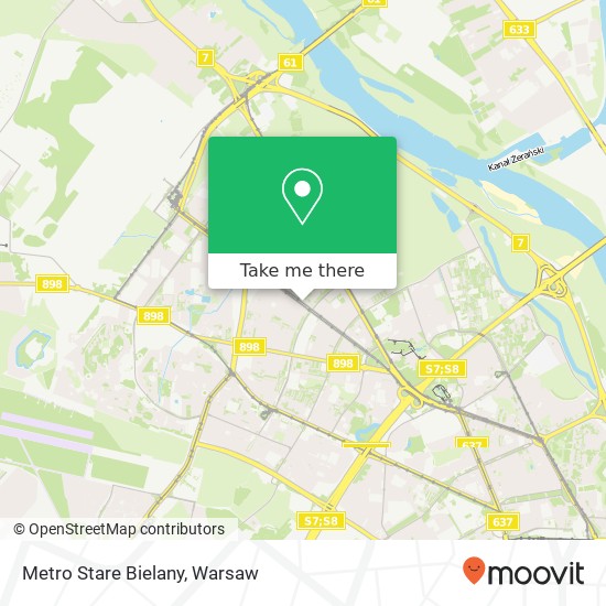 Metro Stare Bielany map