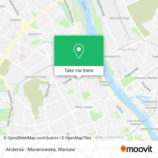 Andersa - Muranowska map