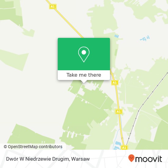 Dwór W Niedrzewie Drugim map