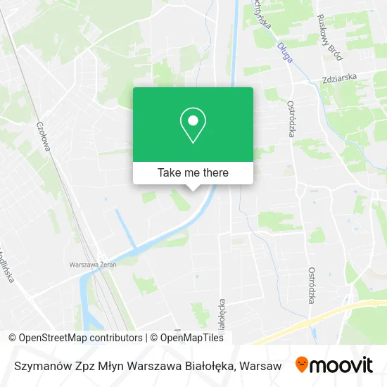 Szymanów Zpz Młyn Warszawa Białołęka map