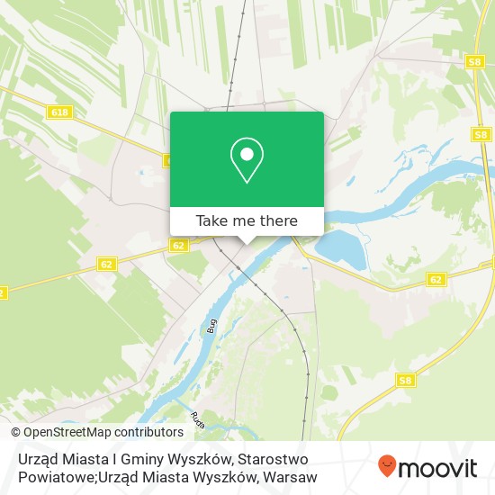 Urząd Miasta I Gminy Wyszków, Starostwo Powiatowe;Urząd Miasta Wyszków map