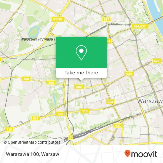 Warszawa 100 map