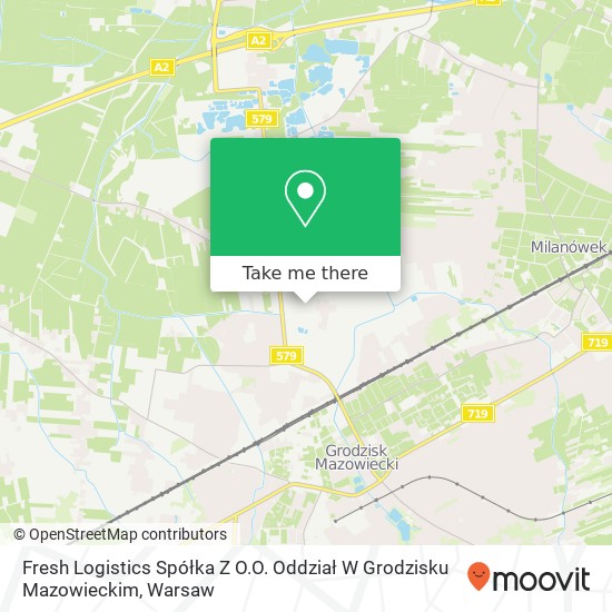 Fresh Logistics Spółka Z O.O. Oddział W Grodzisku Mazowieckim map