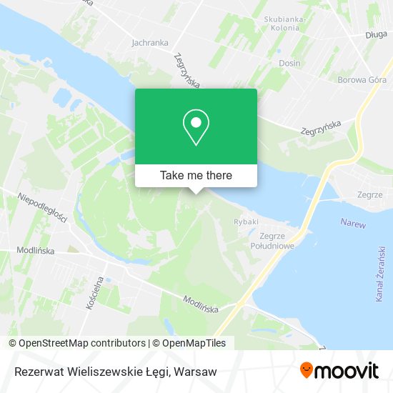 Rezerwat Wieliszewskie Łęgi map