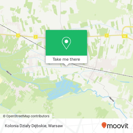 Kolonia Działy Dębskie map