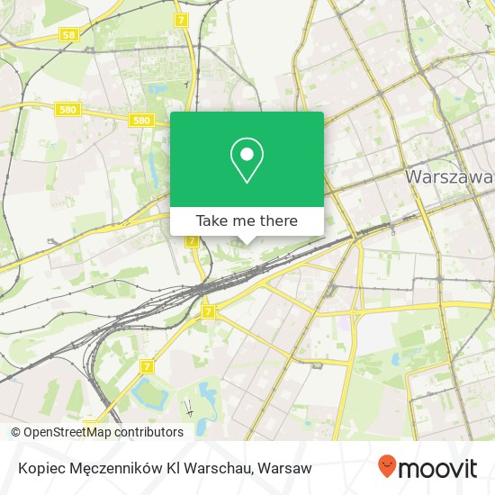 Kopiec Męczenników Kl Warschau map