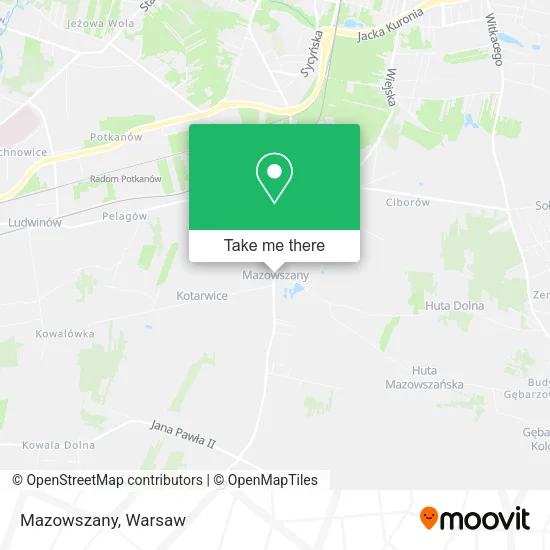 Карта Mazowszany
