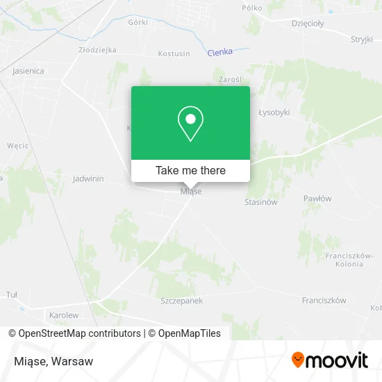 Miąse map