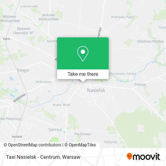 Карта Taxi Nasielsk - Centrum
