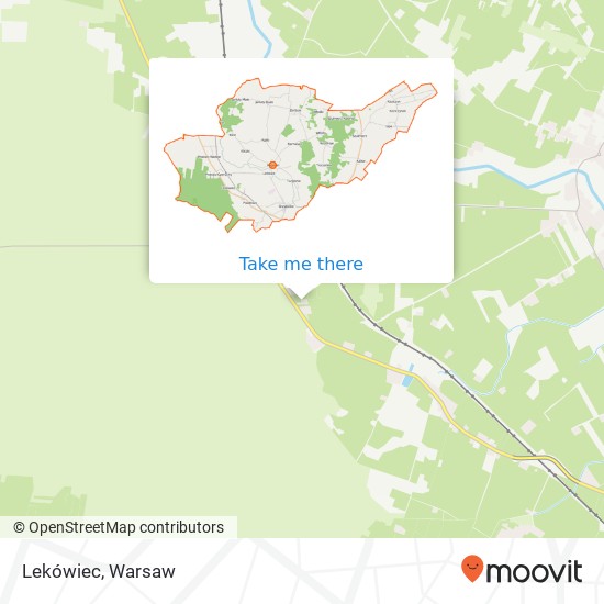 Lekówiec map