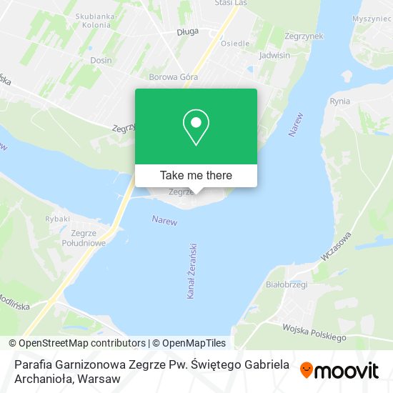 Parafia Garnizonowa Zegrze Pw. Świętego Gabriela Archanioła map