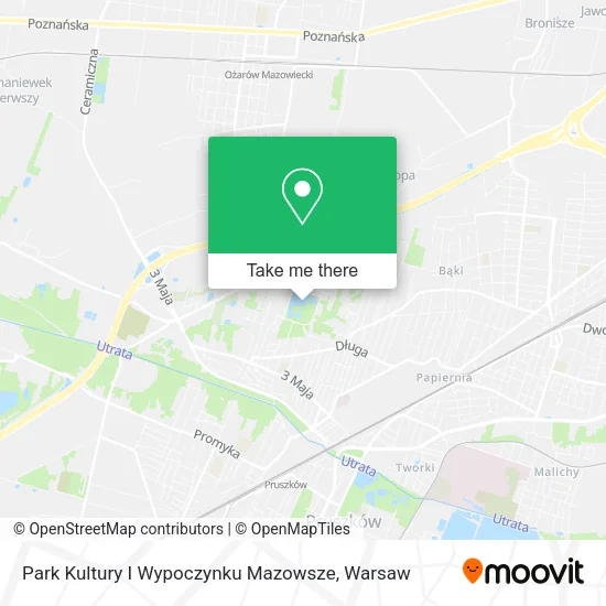 Карта Park Kultury I Wypoczynku Mazowsze