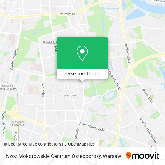 Карта Nzoz Mokotowskie Centrum Osteoporozy