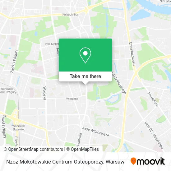 Nzoz Mokotowskie Centrum Osteoporozy map