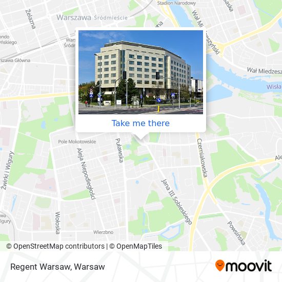 Regent Warsaw map