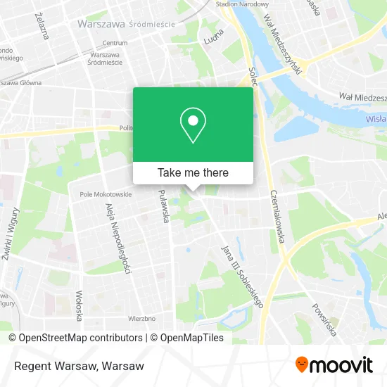 Карта Regent Warsaw