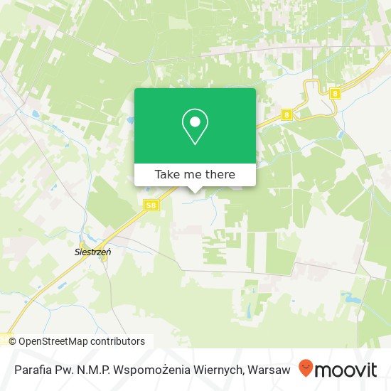 Parafia Pw. N.M.P. Wspomożenia Wiernych map